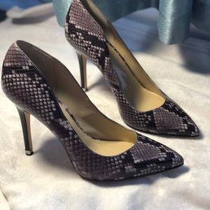 Michael Kors snakeskin heels